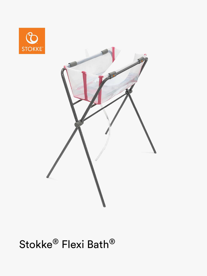 Stokke grey baby bath stand for Flexi Bath (British brand)