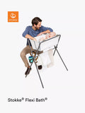 Stokke grey baby bath stand for Flexi Bath (British brand)