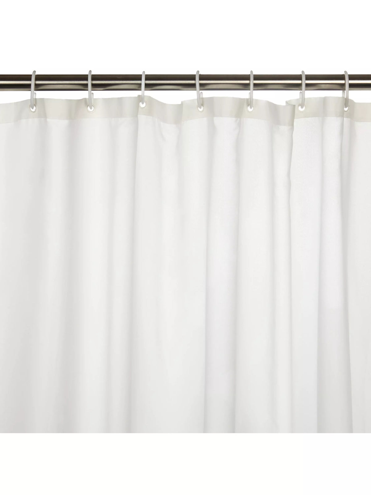 John Lewis white recycled polyester shower curtain 180x180cm - British product