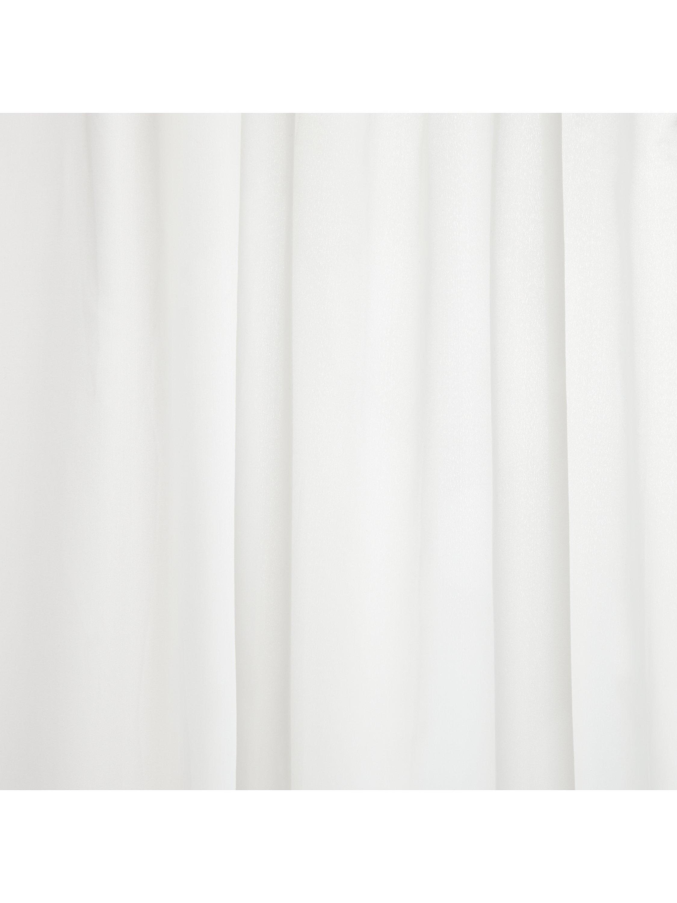 John Lewis white recycled polyester shower curtain 180x180cm - British product