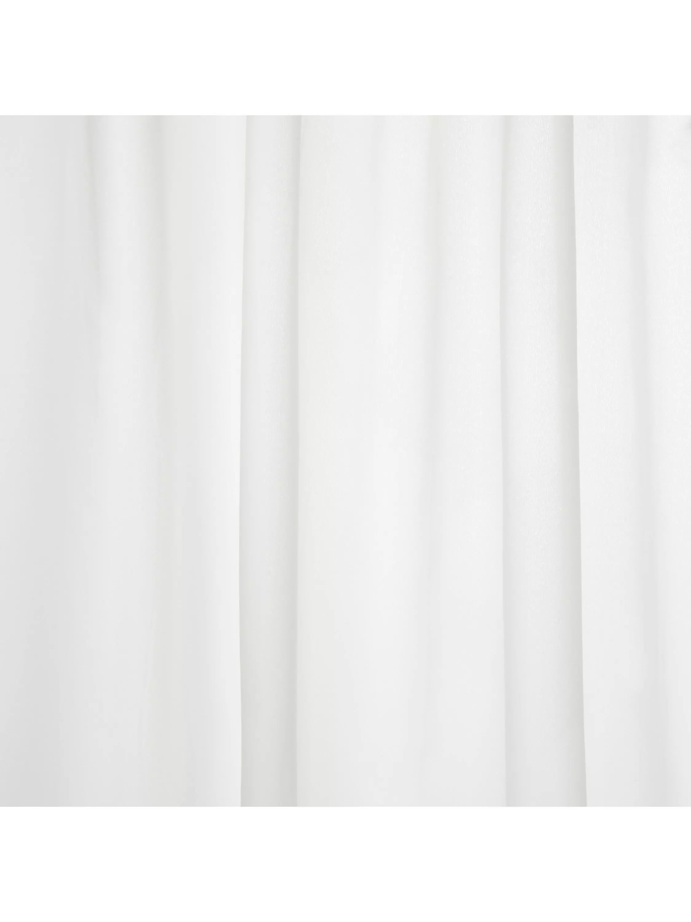 John Lewis white recycled polyester shower curtain 180x180cm - British product