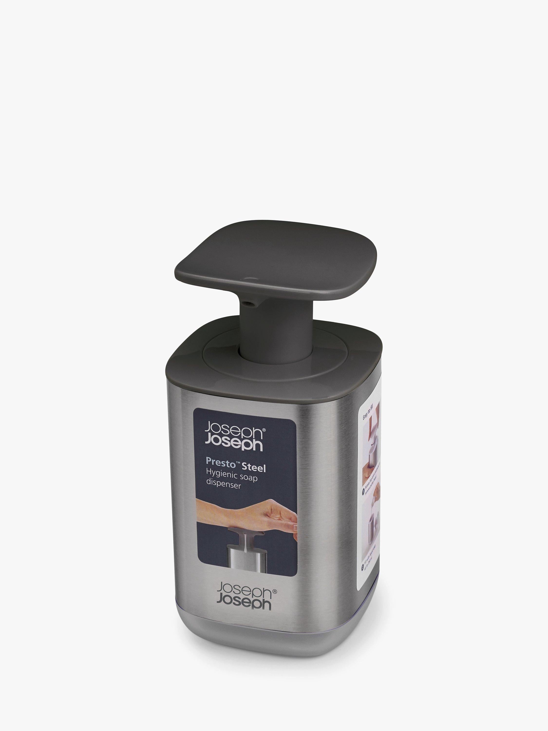 Joseph Joseph Presto soap dispenser stainless steel 350ml, UK version
