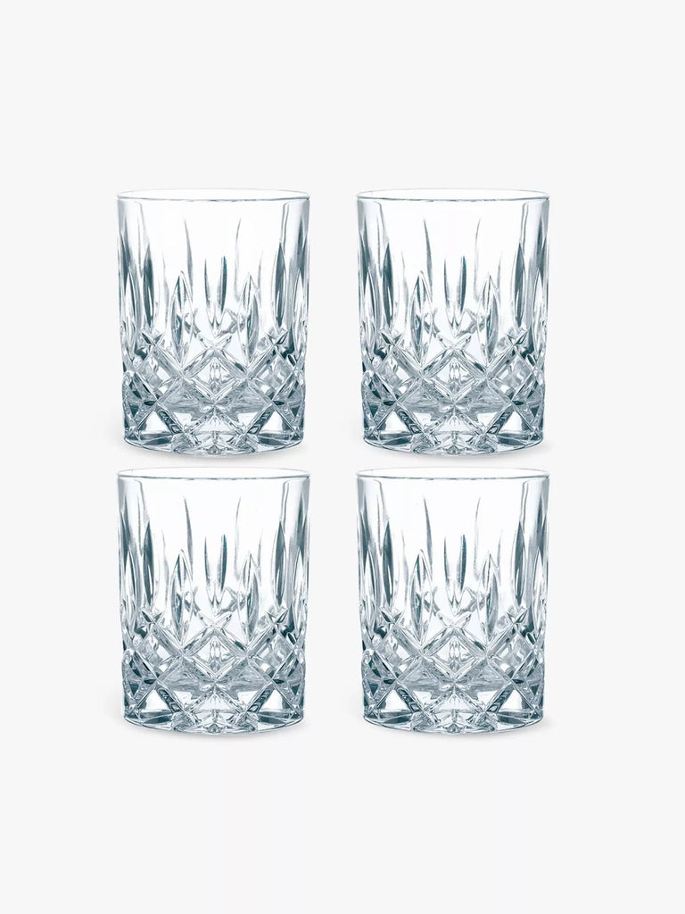 Nachtmann Noblesse Crystal Cut Glass Tumblers, Set of 4, 295ml, Clear