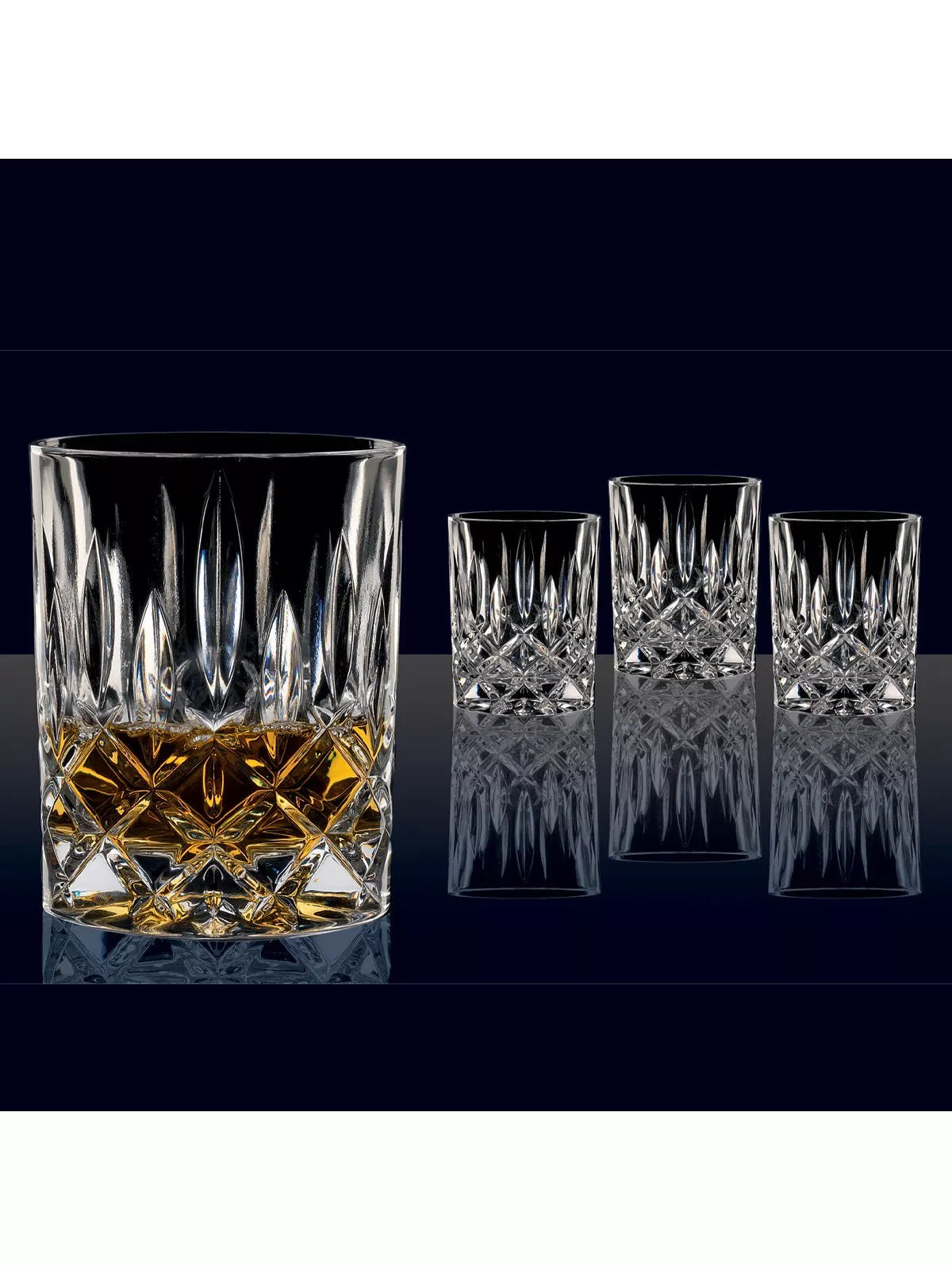 Nachtmann cut crystal glass tumblers set of 4 - British product