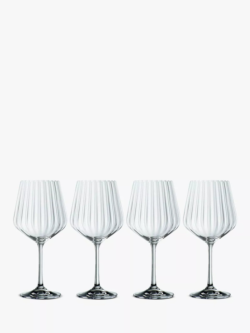 Nachtmann Noblesse cut crystal gin glasses set of 4 640ml - British product