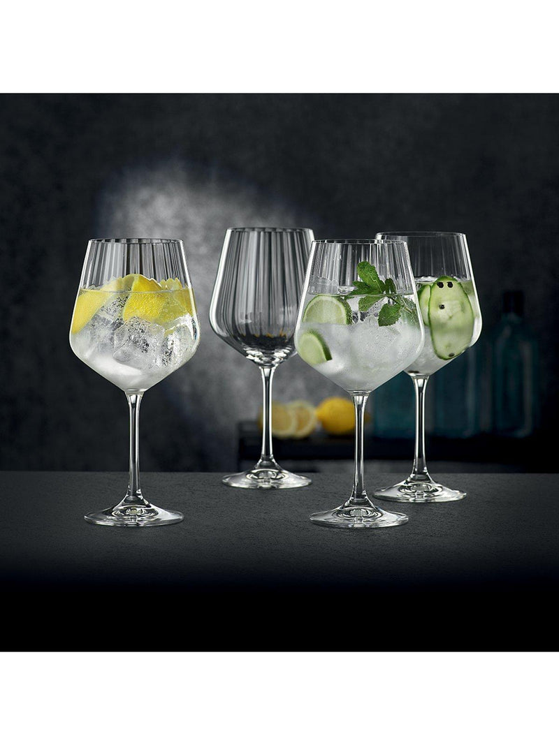 Nachtmann Noblesse cut crystal gin glasses set of 4 640ml - British product