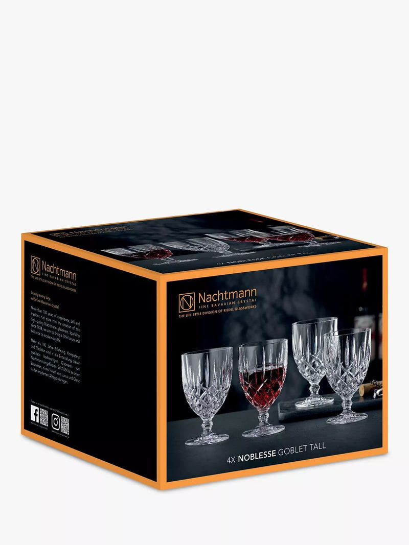Nachtmann crystal wine goblets set of four 350ml, imported from the UK
