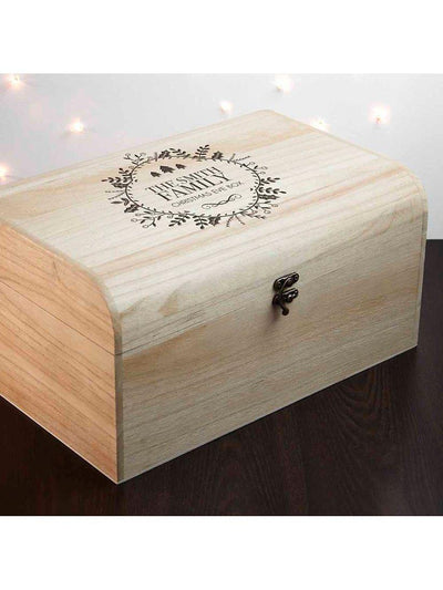 Personalisierbare traditionelle Familien-Geschenkbox für Heiligabend