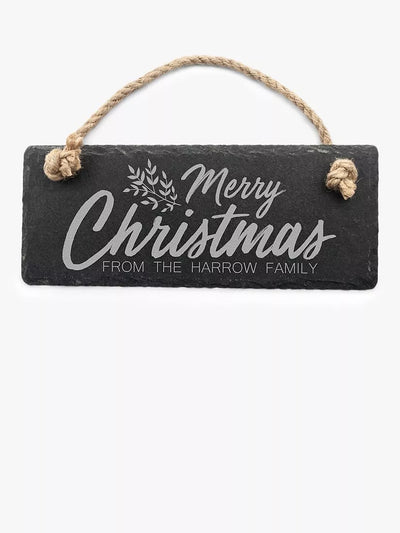 John Lewis Treat Republic Personalised Christmas Slate Sign- Buy online at McGrocer