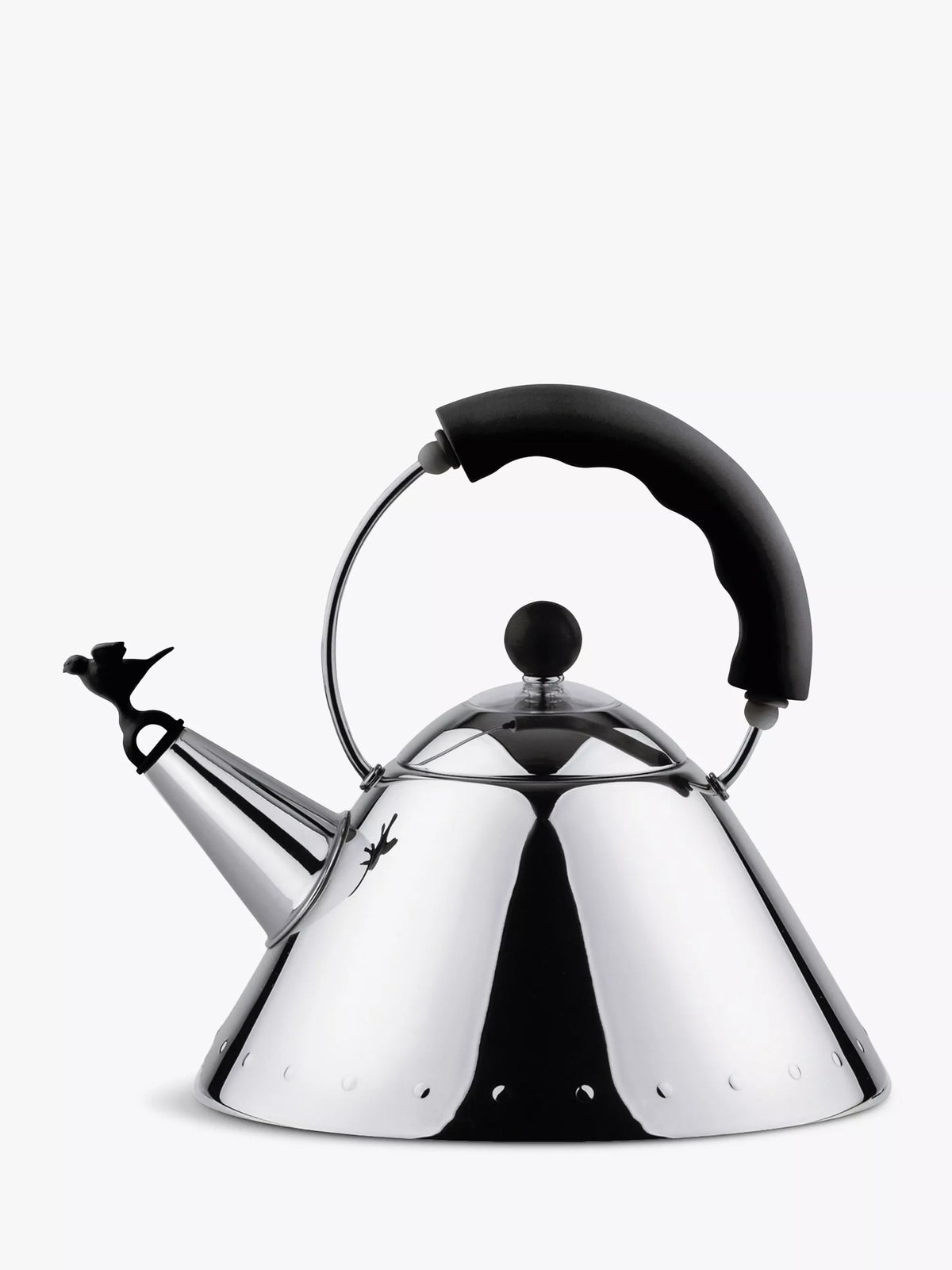 Alessi stovetop kettle 2L stainless steel bird whistle, UK version