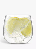 LSA Borough stemless wine glasses set of 4, clear (British brand)
