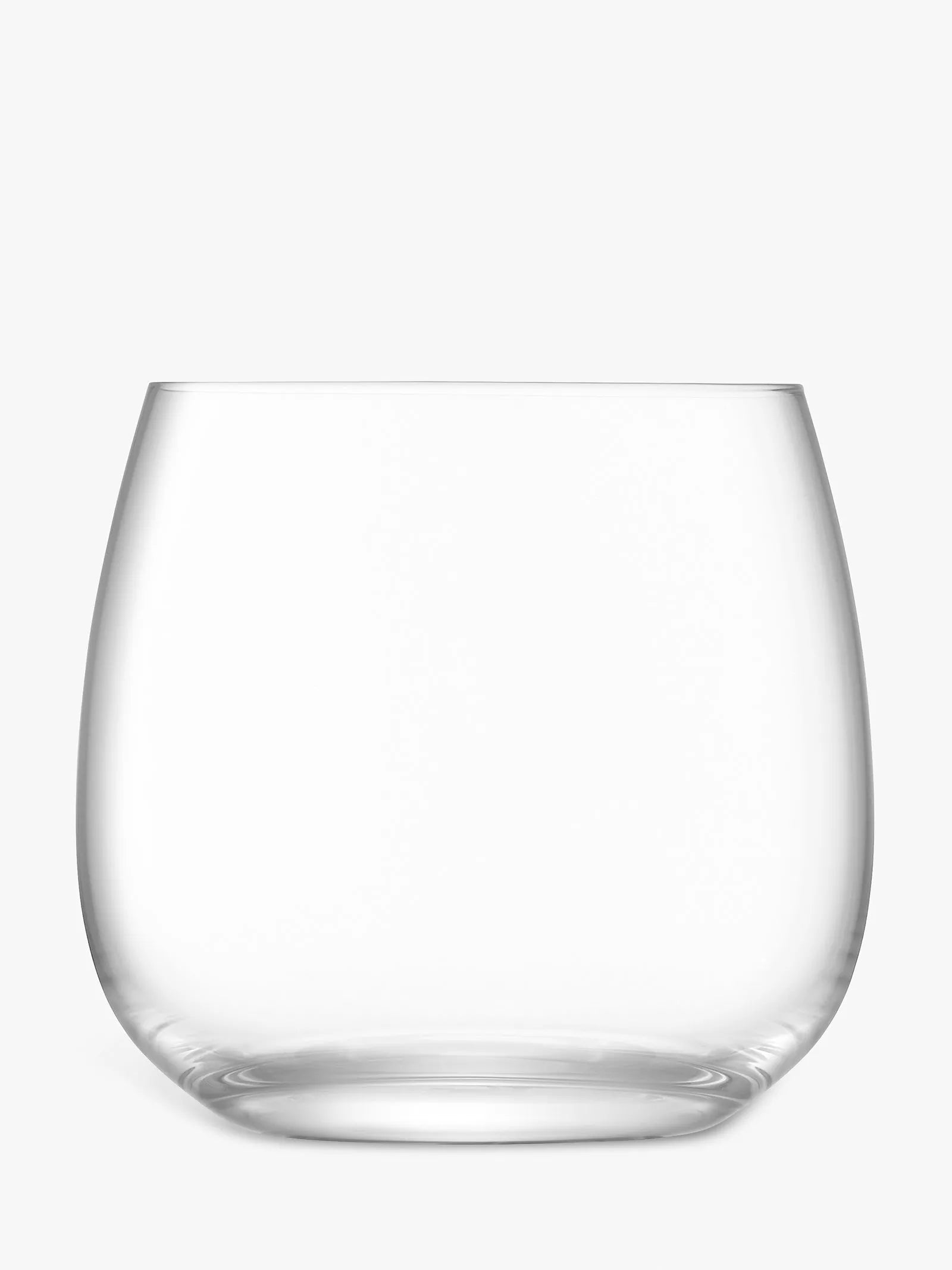 LSA Borough stemless wine glasses set of 4, clear (British brand)