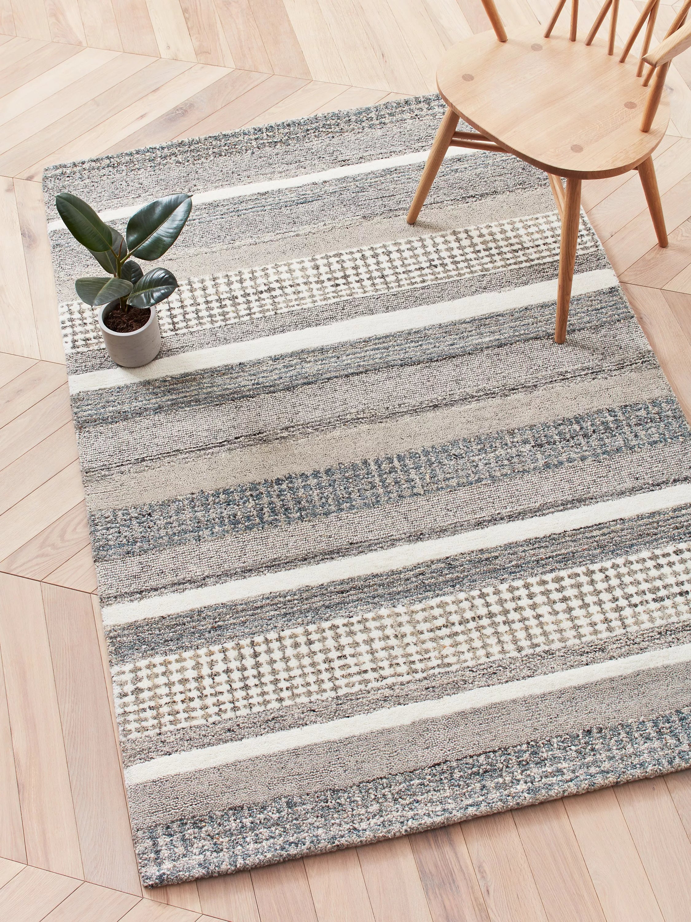 John Lewis Mosserud Stripe Rug 120x180cm UK version
