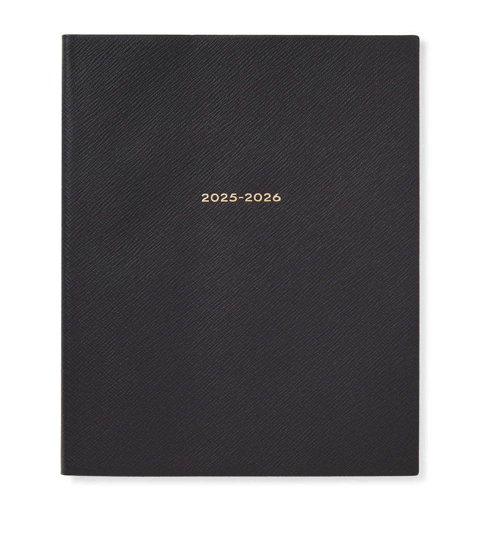Leather Weekly Planner with Gilt-Edged Pages 19.5cm x 14cm