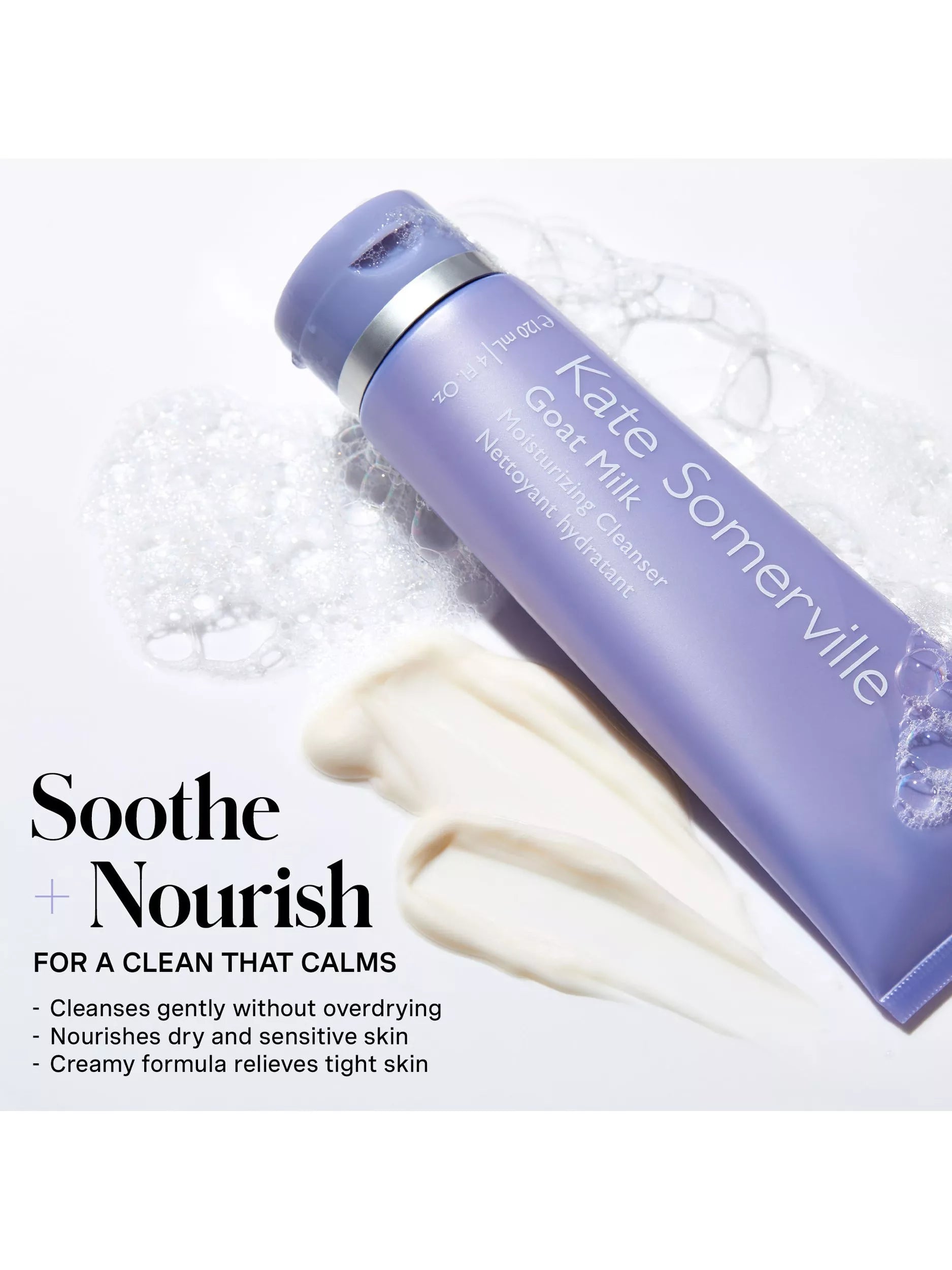 Kate Somerville goat milk moisturising cleanser 120ml, UK version