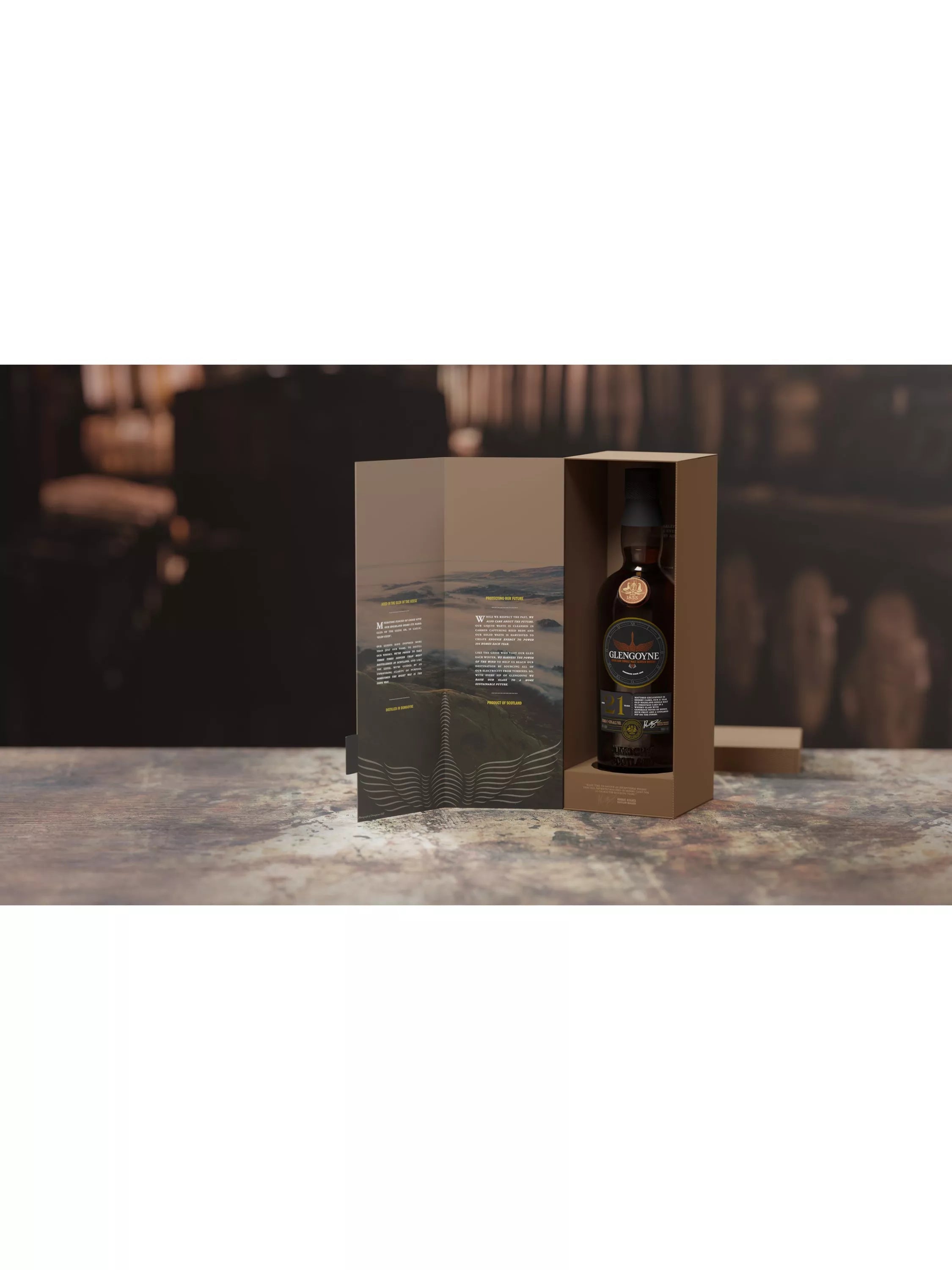 Glengoyne 21 Year Old Highland Single Malt Whisky 70cl, UK version