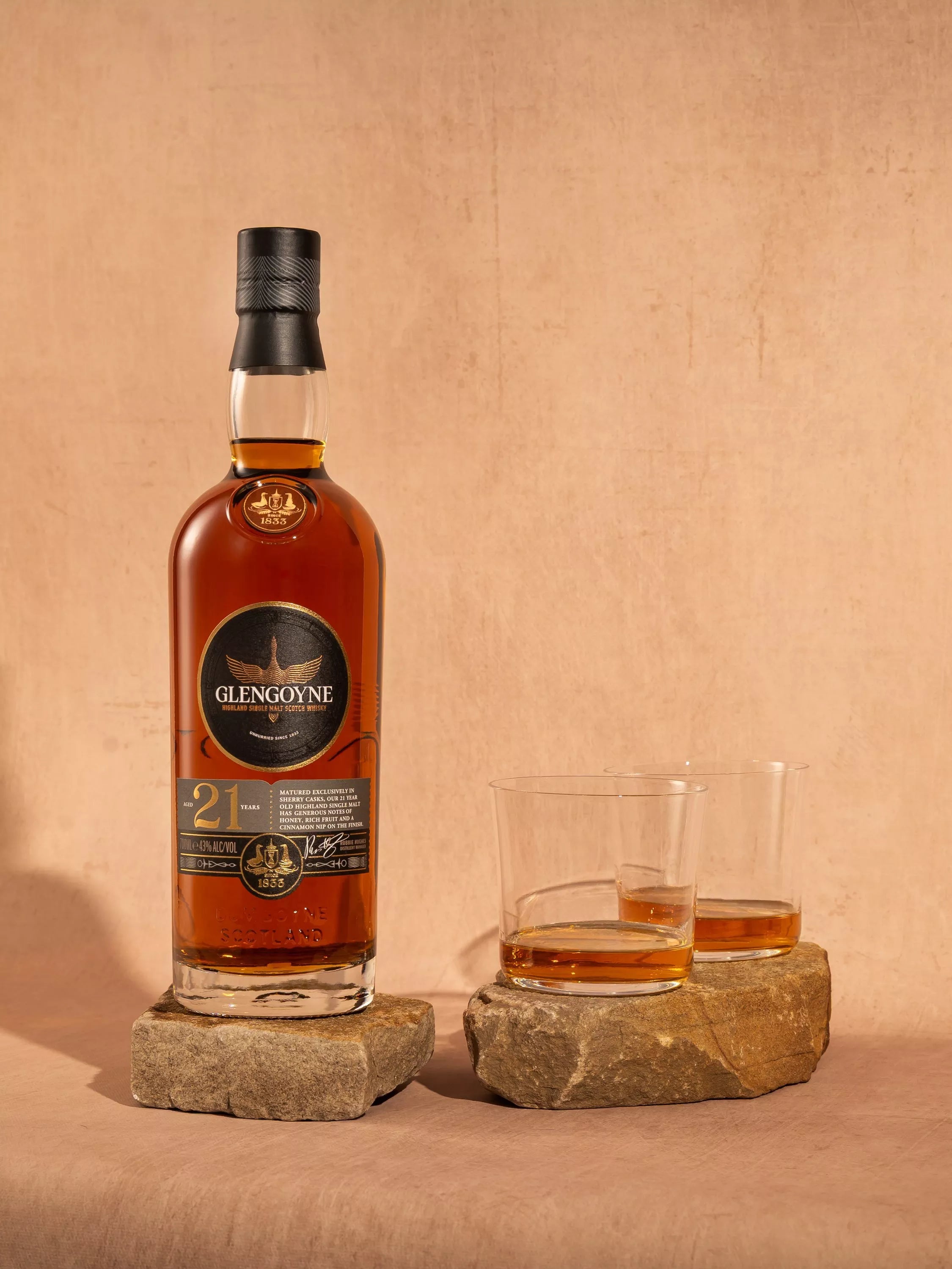 Glengoyne 21 Year Old Highland Single Malt Whisky 70cl, UK version