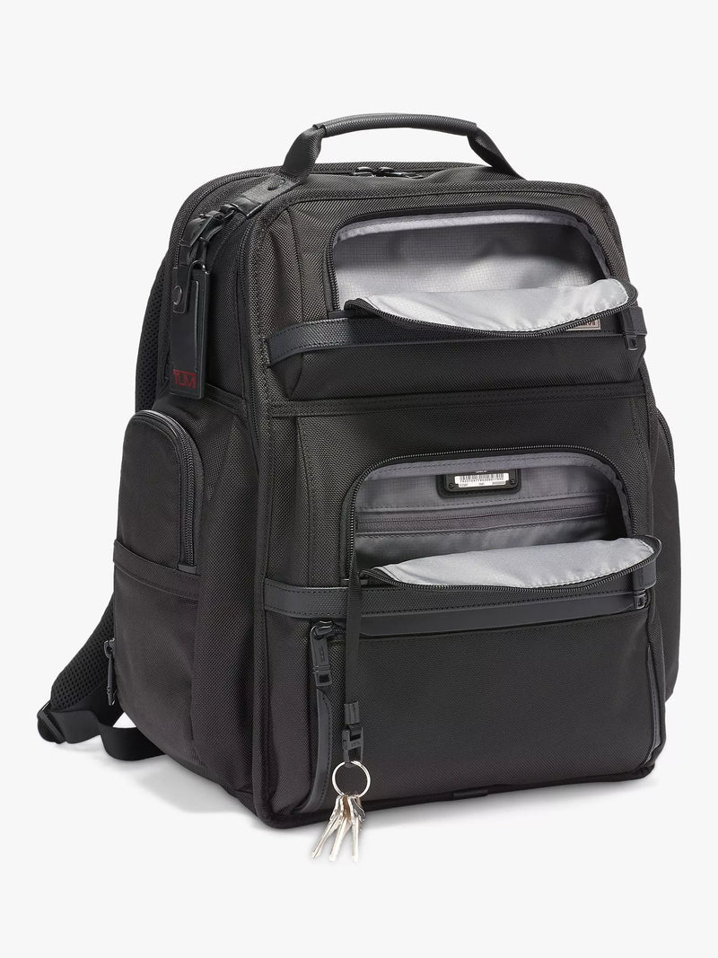 TUMI Alpha 3 Brief Pack Backpack Black - British product
