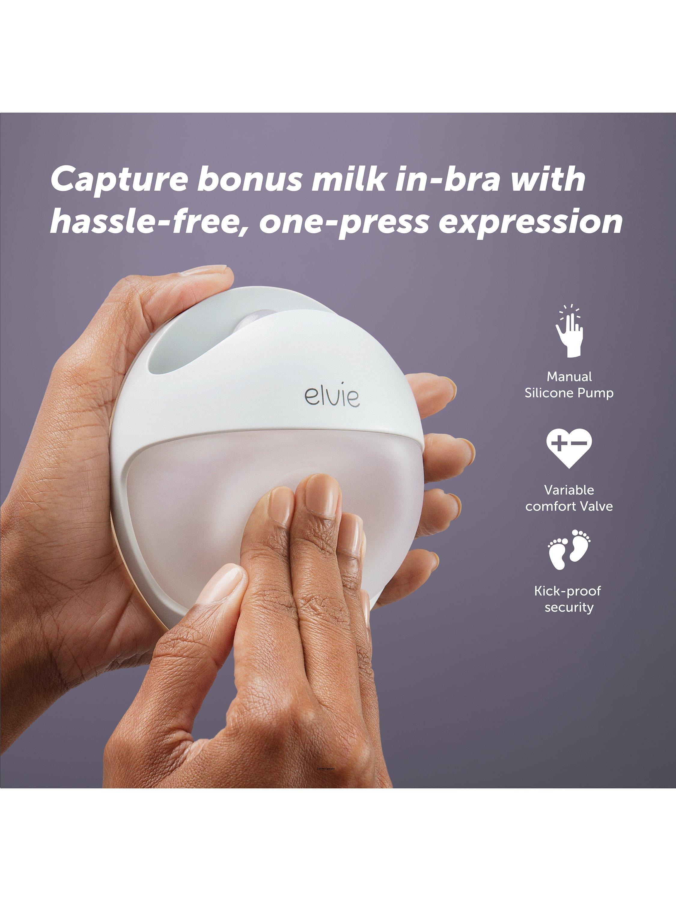 Elvie manual silicone wearable breast pump - British product