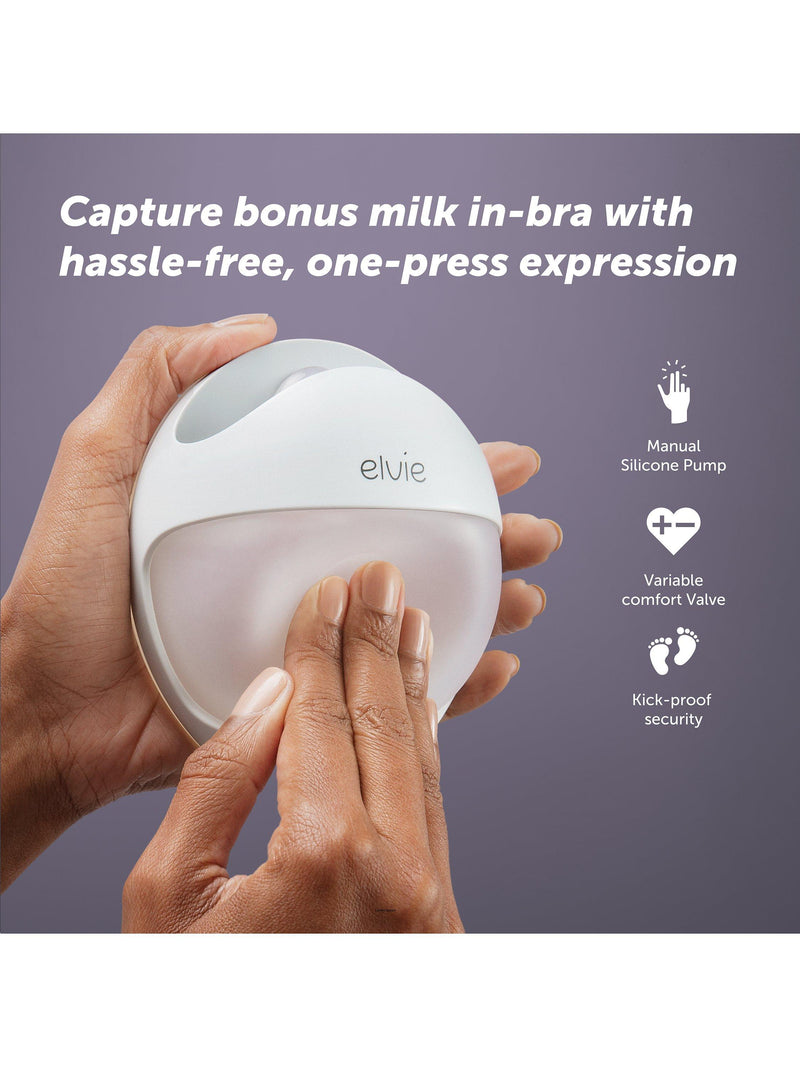 Elvie manual silicone wearable breast pump - British product