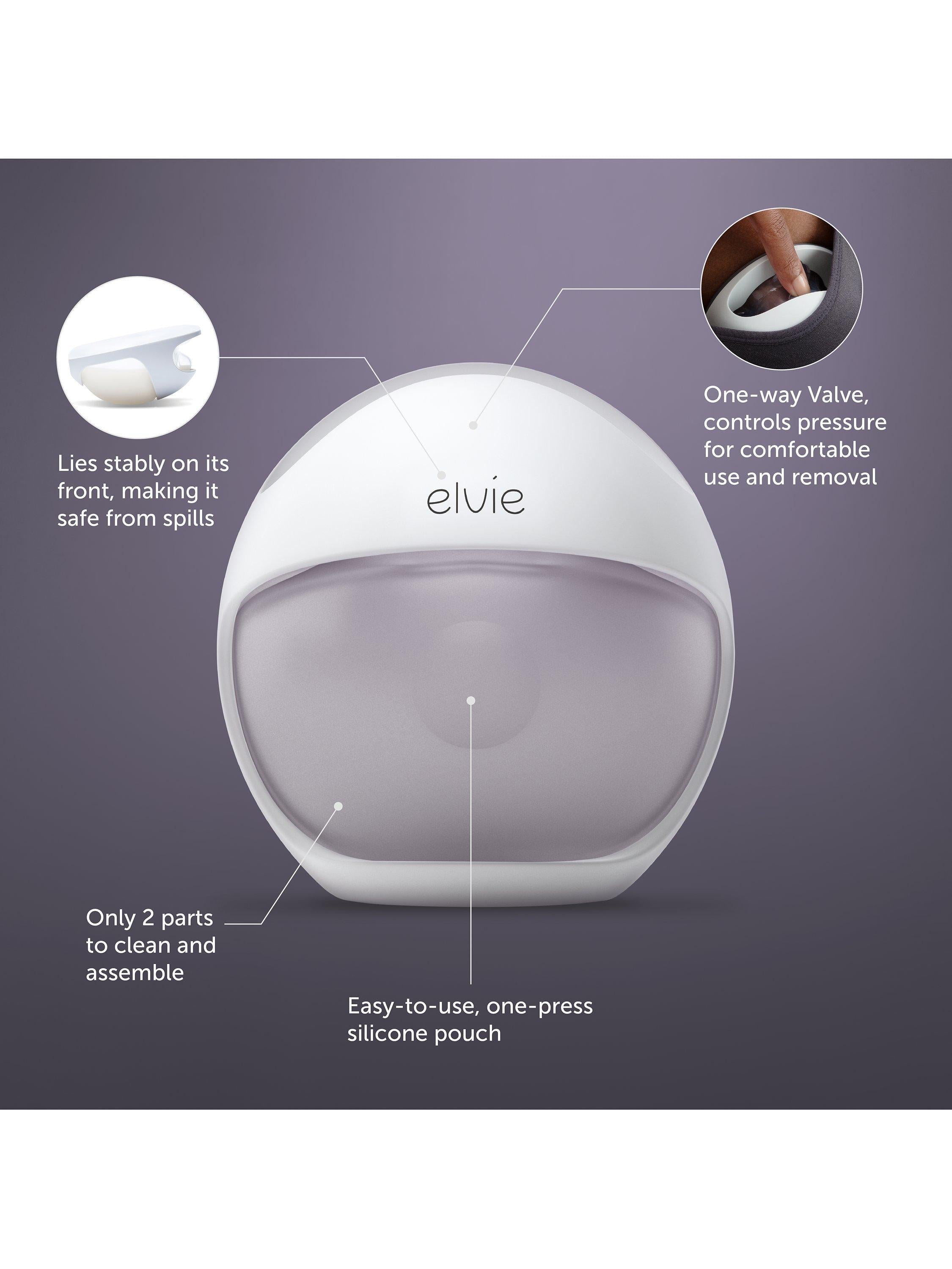 Elvie manual silicone wearable breast pump - British product