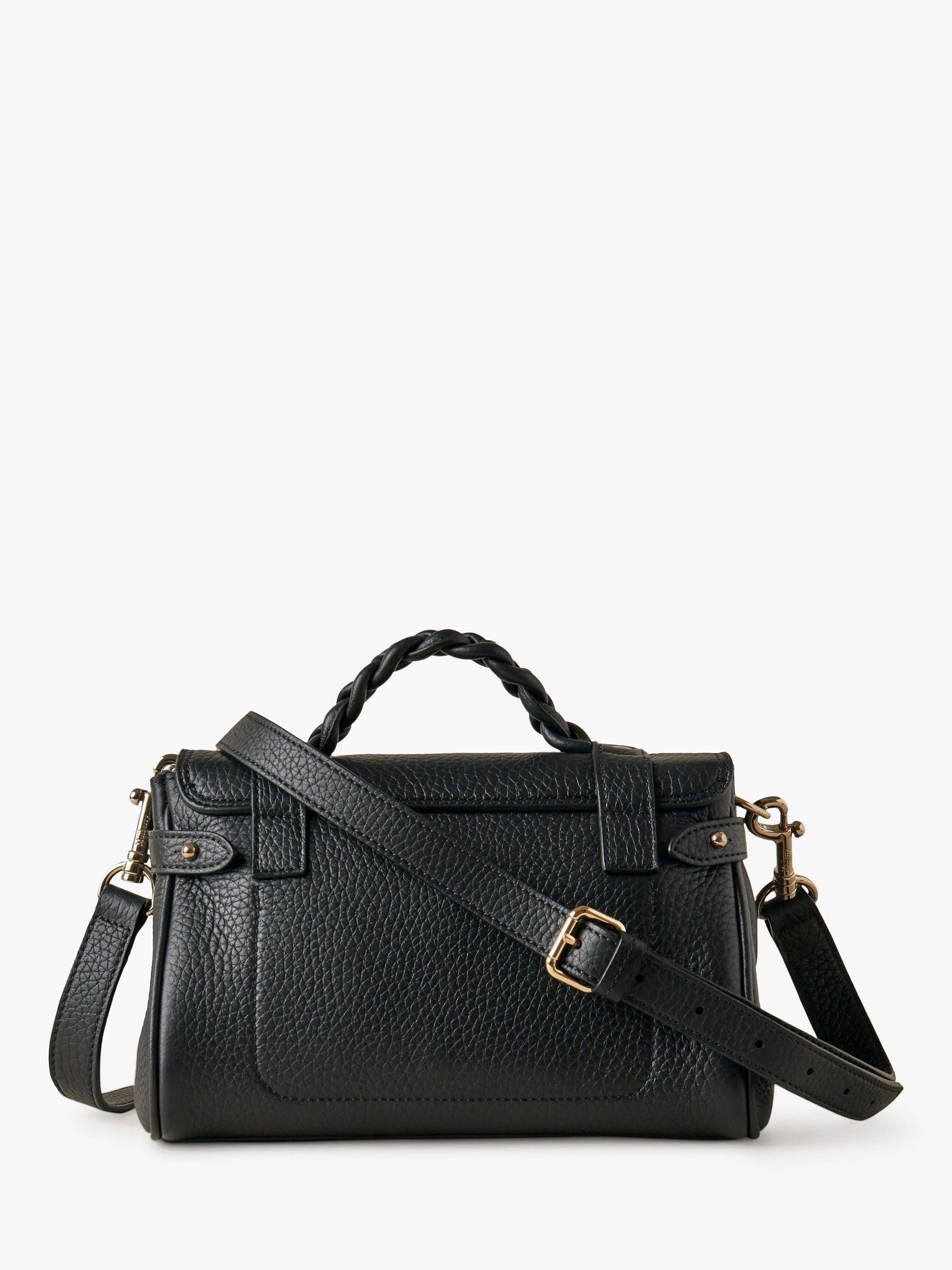 Mulberry Mini Alexa Heavy Grain Leather Cross Body Bag, imported from the UK