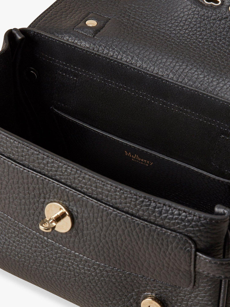 Mulberry Mini Alexa Heavy Grain Leather Cross Body Bag, imported from the UK