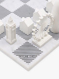 Skyline Chess New York City versus London marble board set - British product