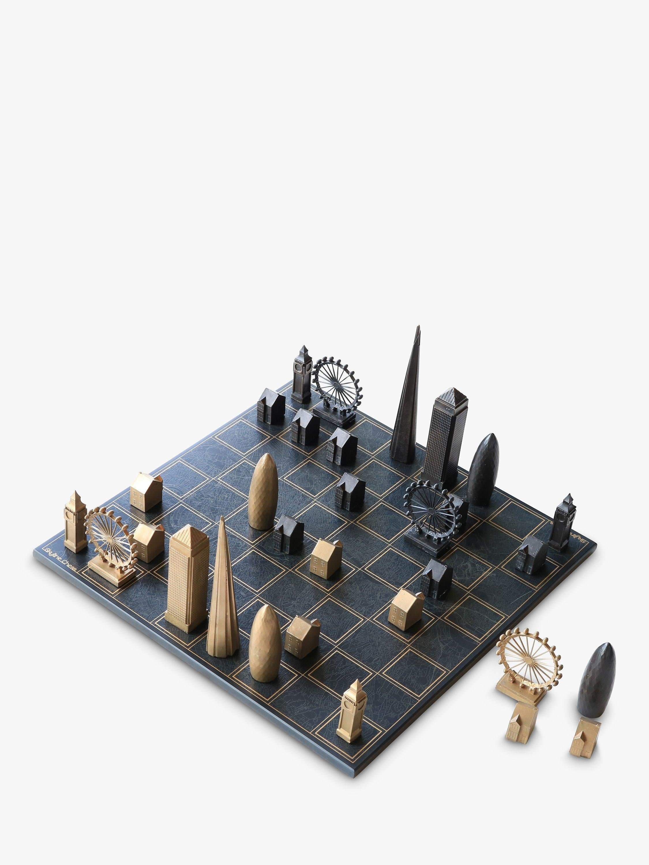 Skyline Chess bronze London edition chess set - British product