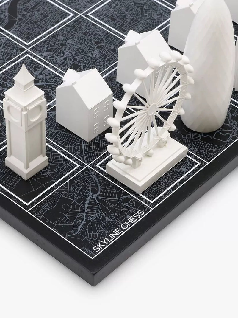 Skyline Chess London Edition chess set wood board 42cm - British product