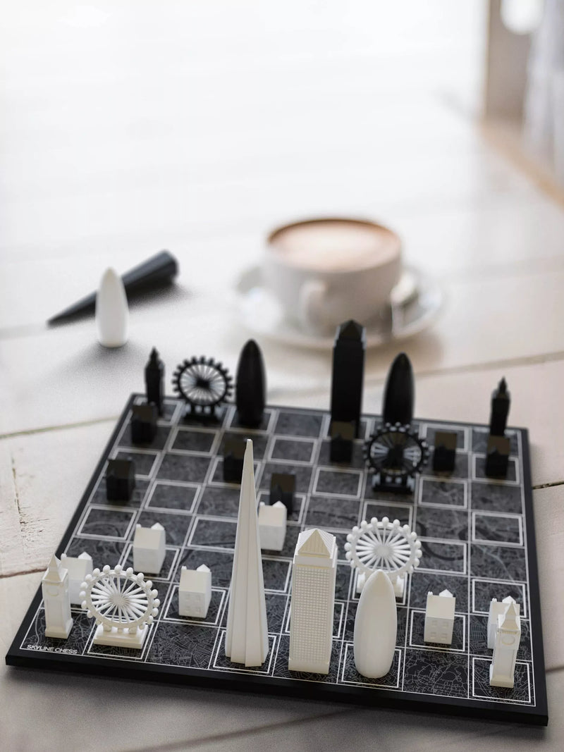 Skyline Chess London Edition chess set wood board 42cm - British product