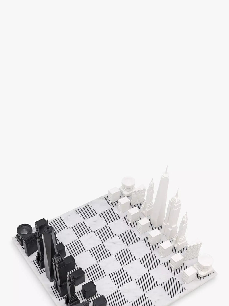 Skyline Chess New York City marble board chess set - British product