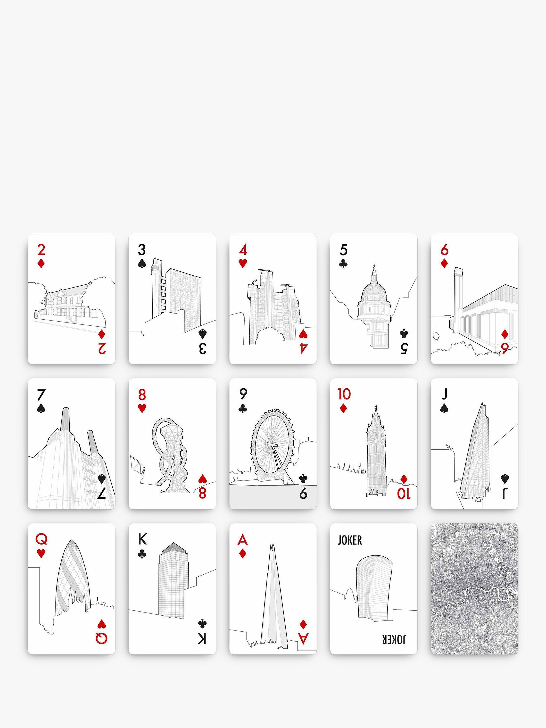 Skyline Chess famous skylines playing cards deck - British product