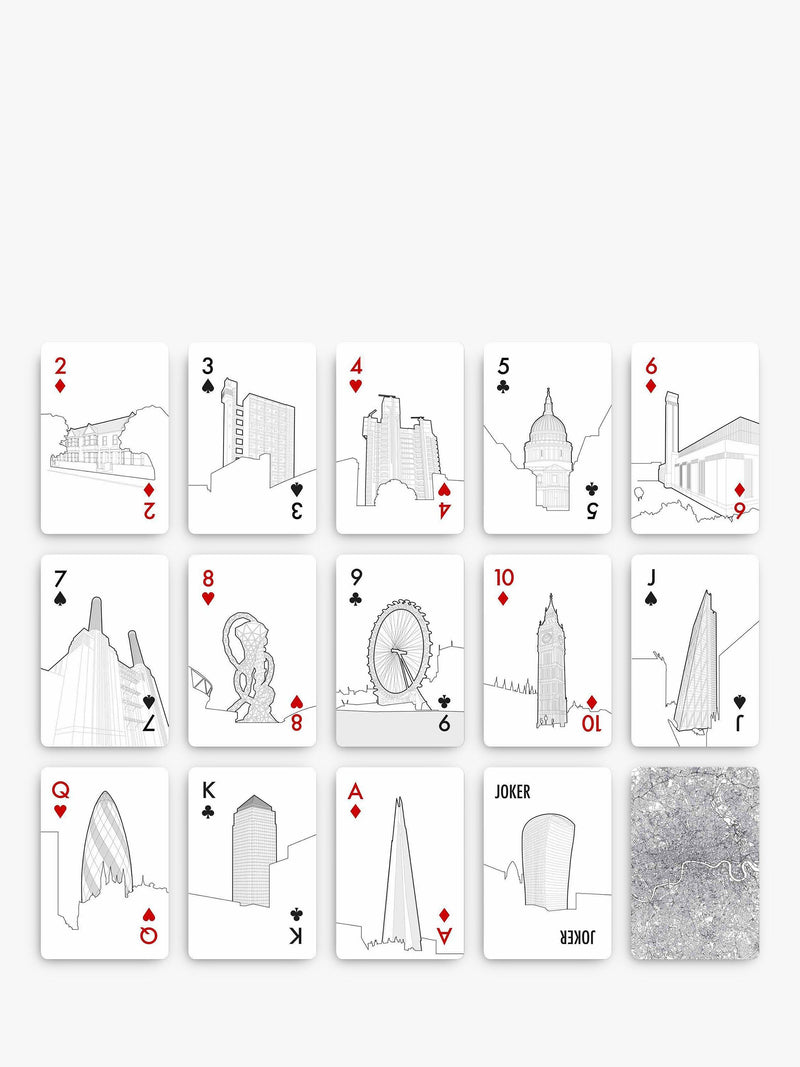 Skyline Chess famous skylines playing cards deck - British product