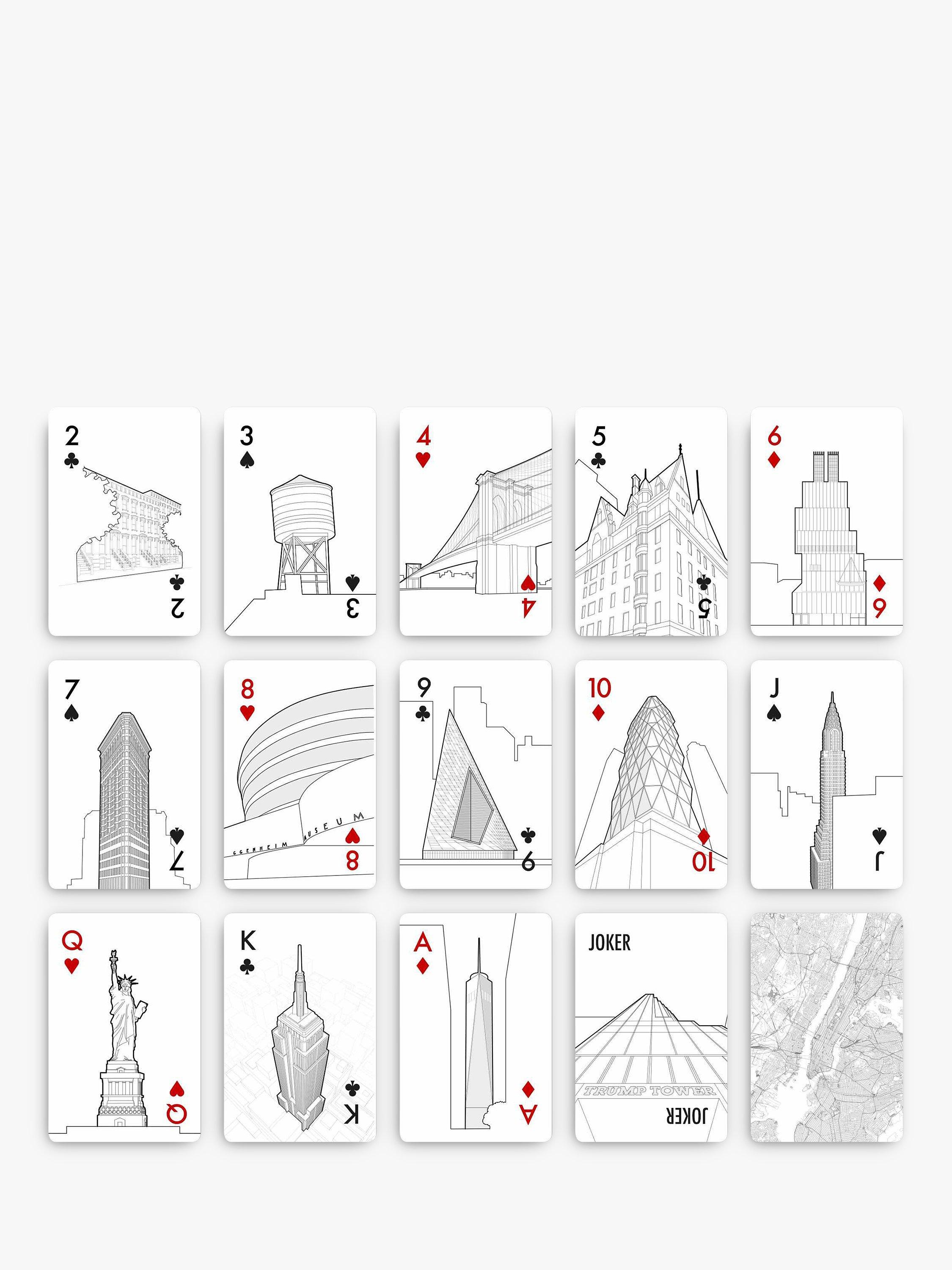 Skyline Chess famous skylines playing cards deck - British product