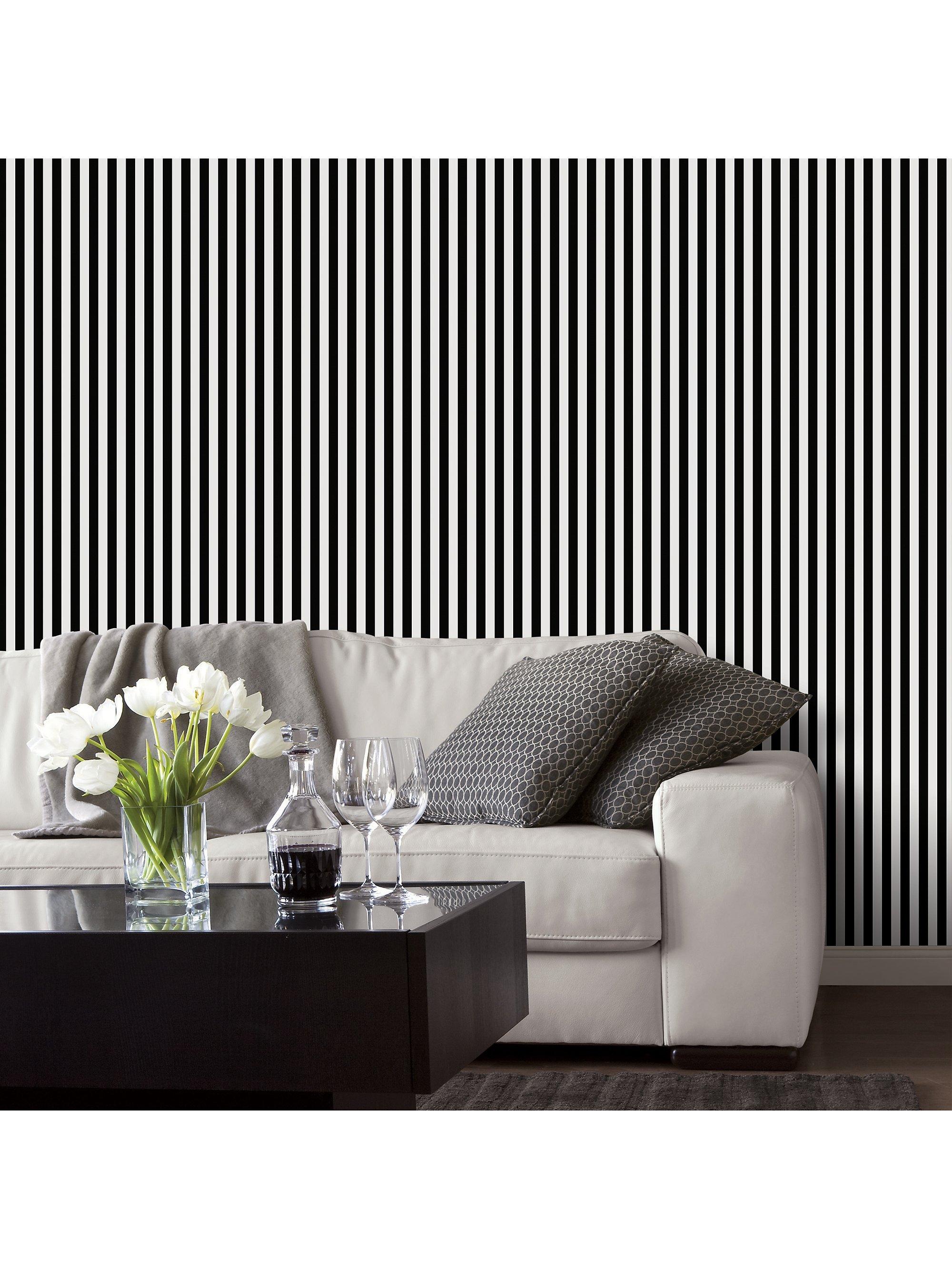 Galerie Regency Stripe vinyl wallpaper, imported from the UK