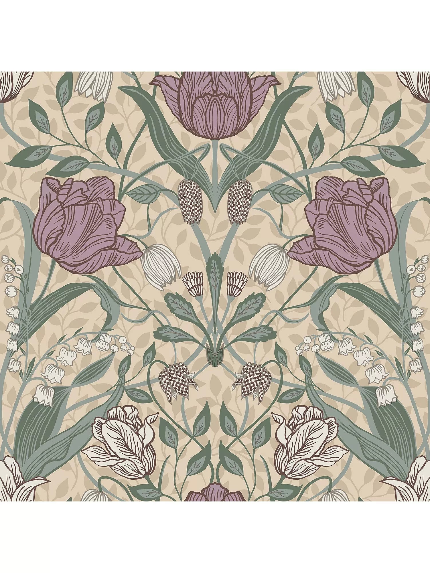 Galerie Tulip Trail Wallpaper - Floral - 53cm x 10cm