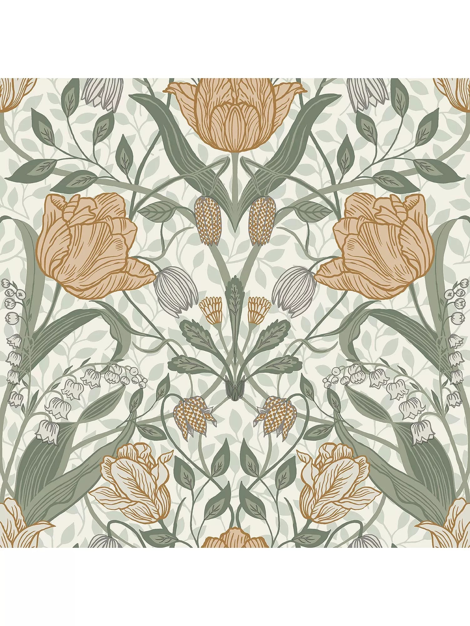 Galerie Tulip Trail wallpaper 53cm wide, imported from the UK
