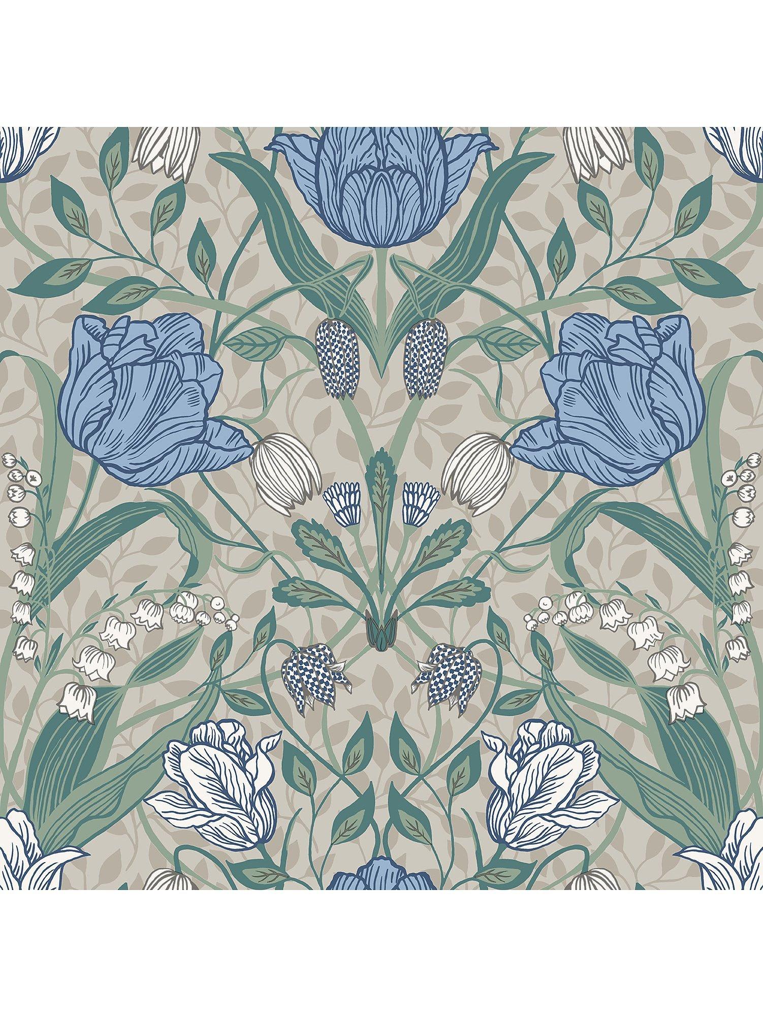 Galerie Tulip Trail wallpaper 53cm wide, imported from the UK