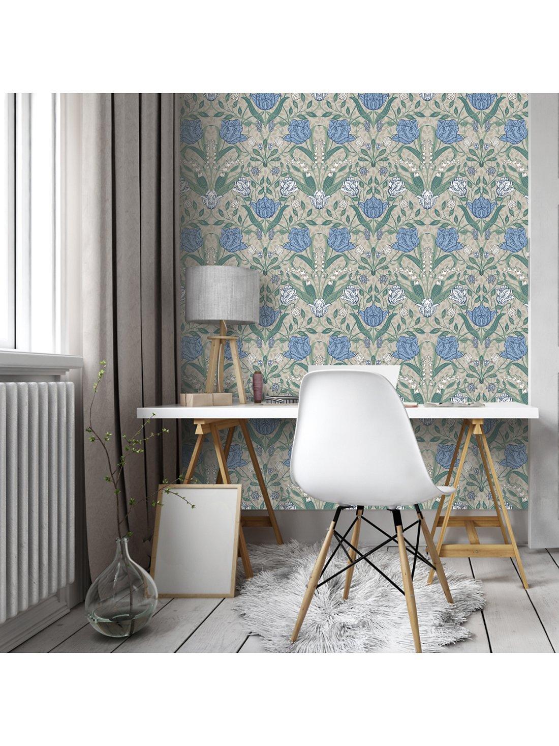 Galerie Tulip Trail wallpaper 53cm wide, imported from the UK