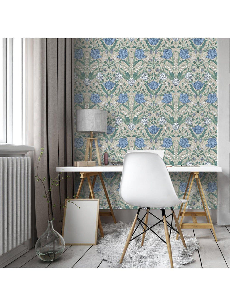Galerie Tulip Trail wallpaper 53cm wide, imported from the UK