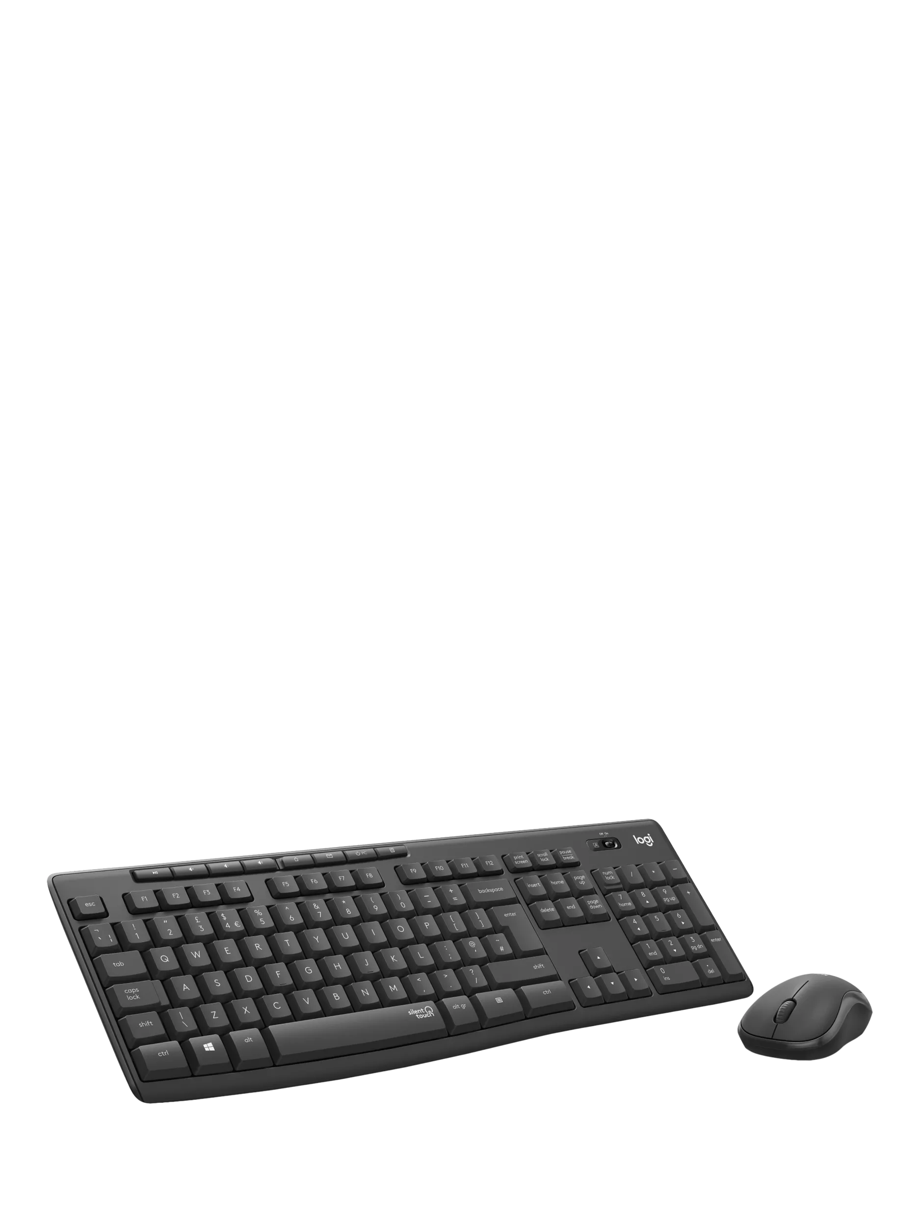 Logitech MK295 silent wireless keyboard and mouse set - British product