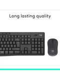 Logitech MK295 silent wireless keyboard and mouse set - British product