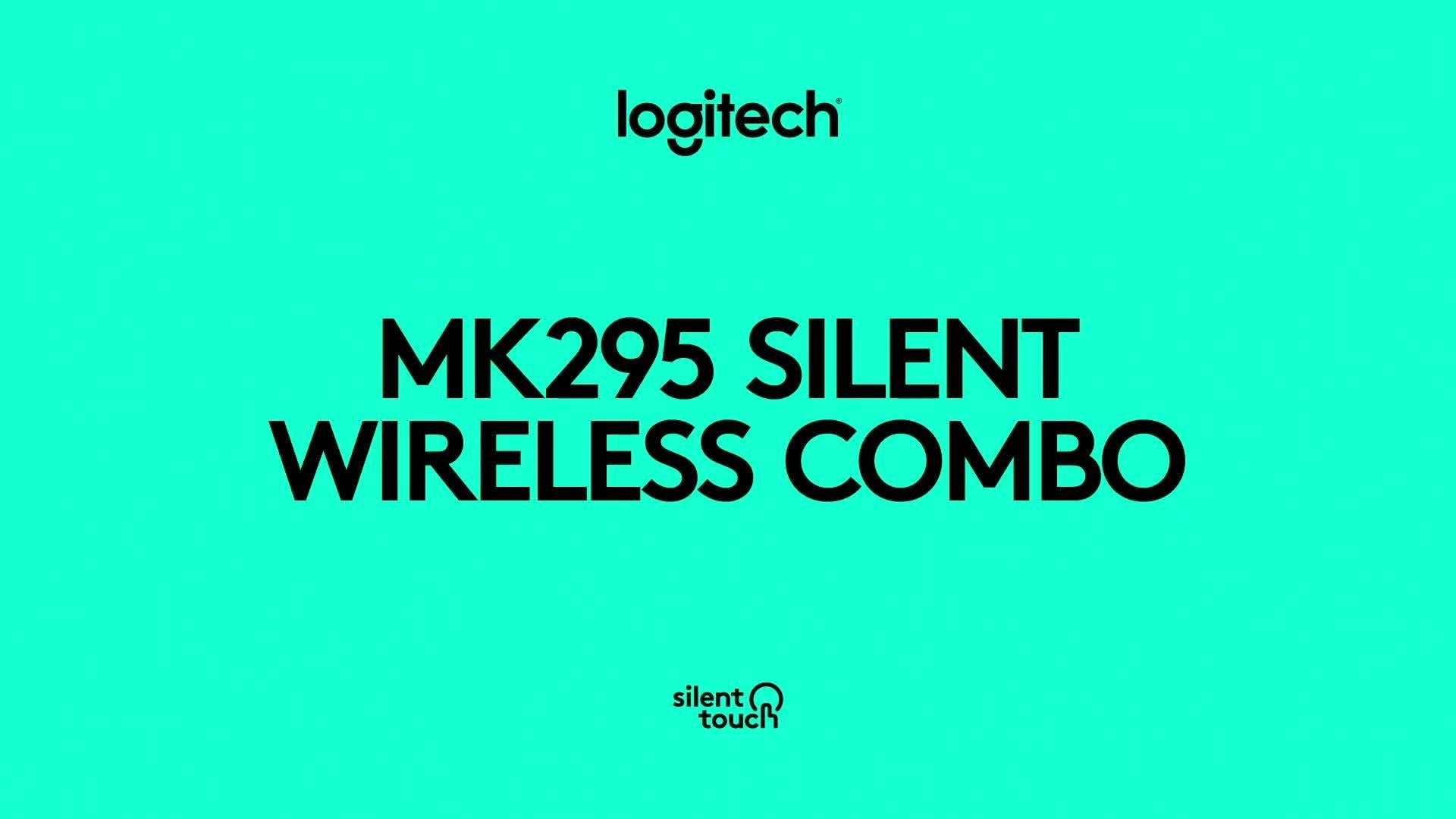 Logitech MK295 silent wireless keyboard and mouse set - British product