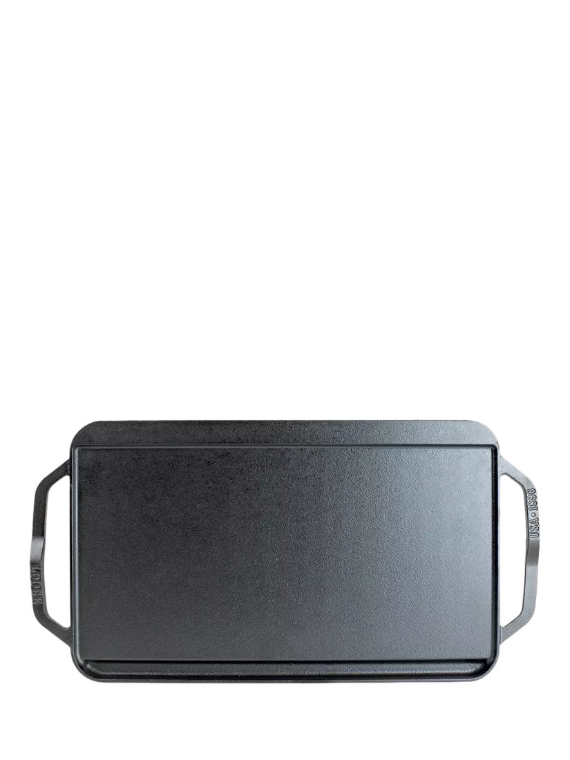 Lodge Cast Iron reversible rectangular grill pan 25cm, imported from the UK