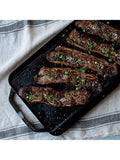 Lodge Cast Iron reversible rectangular grill pan 25cm, imported from the UK