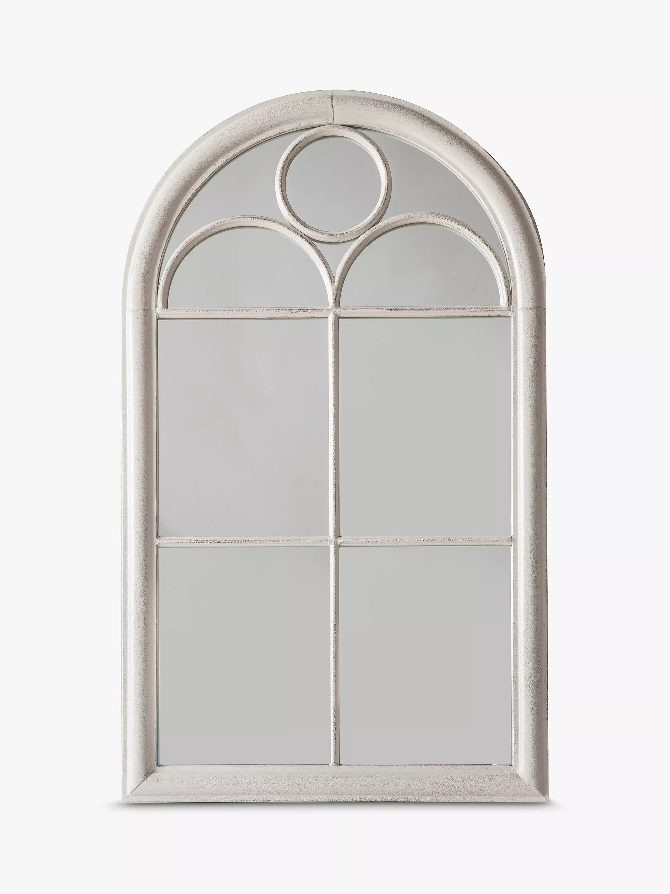 John Lewis arch window mirror distressed white 100x61cm, UK version