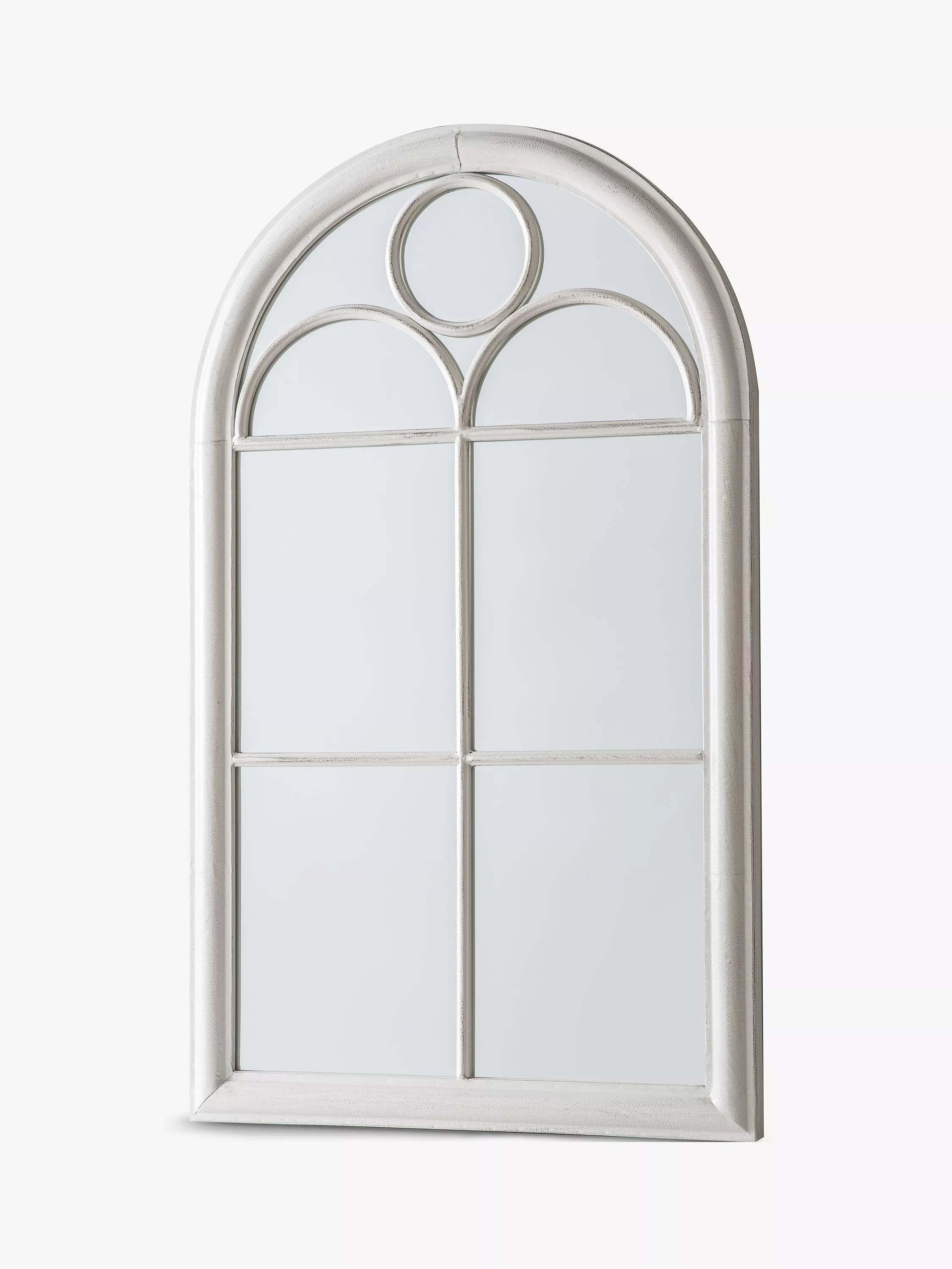John Lewis arch window mirror distressed white 100x61cm, UK version