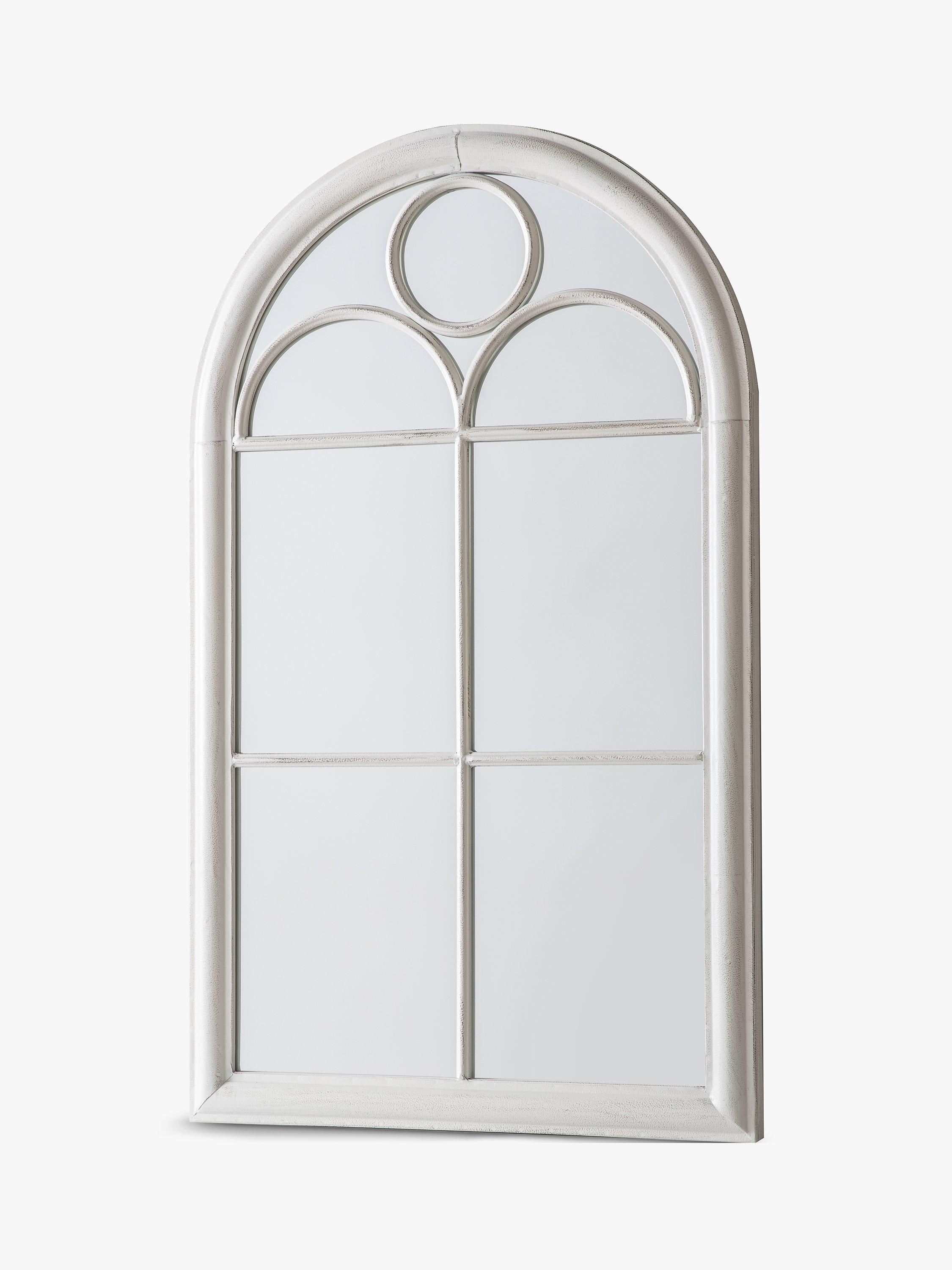 John Lewis arch window mirror distressed white 100x61cm, UK version