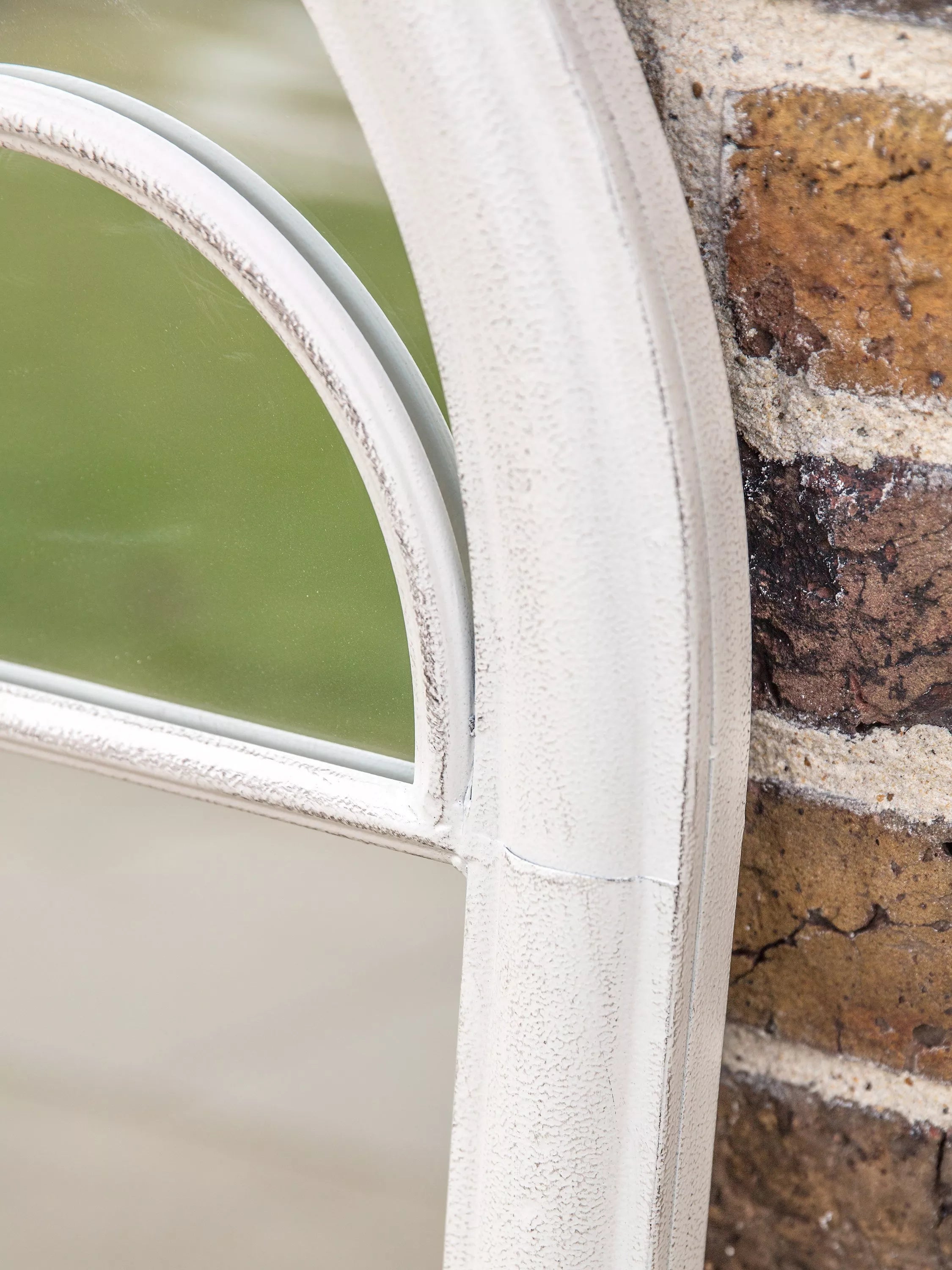 John Lewis arch window mirror distressed white 100x61cm, UK version